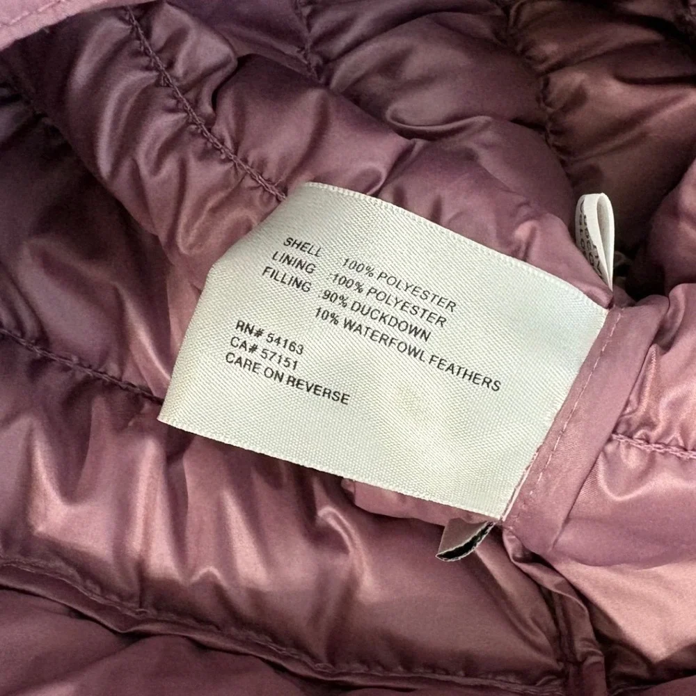Kenneth Cole Size Medium Blush Pink Down Filled Puffer Jacket Outdoor Travel